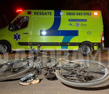 Ciclista morre ap�s ser arrastado por 40 metros em rodovia de MT